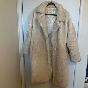 Misguided Faux Sherling Coat